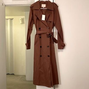 New trench coat with tags! Ankle long!